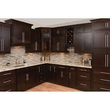 Rich Espresso Finish Standard Overlay Shaker Style Doors And Drawers Plywood Shelves And D In 2020 Espresso Kitchen Cabinets Kitchen Design Shaker Kitchen Cabinets