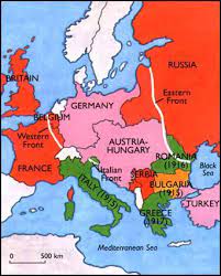 Add the title you want for the map's legend and choose a label for each color group. Central Powers