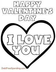 Valentine S Day I Love You Coloring Page Debt Free Spending Valentines Day Coloring Valentines Day Coloring Page Valentine Coloring Pages
