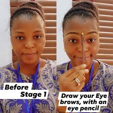 Simple makeup 💋💛💛💛💛 What you have is enough to transform you.. Step by  step pictorial tutorial examples Hope i tried Please rate%