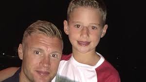 Freddie Flintoff's rarely-seen children