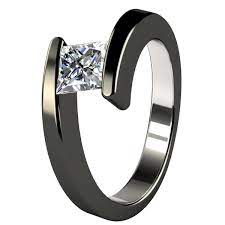 Etoile Companion Titanium Ring Titanium Wedding Ring Sets Black Titanium Ring Titanium Wedding Rings