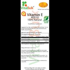 Maybe you would like to learn more about one of these? Vitamin E 400 Iu 100 Softgels Vitalbulk