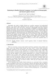 Basically we are just combining videos we took from youtubes. Pdf Marketing To Healthy Lifestyle Consumers An Analysis Of Demographic And Social Cognitive Factors