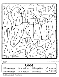 Equivalent Fractions Dollar Deal Color Your Answers Printable For Some Equivalent Fractions Math Fun In Your Fractions Math Fractions Equivalent Fractions