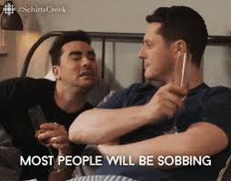 That's just one of many bits of dialogue from the beloved schitt's creek we're going to find ourselves missing back in season three before david (dan levy) ever met and fell in love with patrick, he had a little fling with a guy named jake, and when moira. Schitt S Creek Finale Gifs By Cbc Giphy