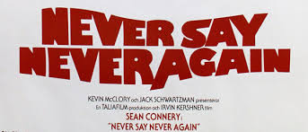With a video game duel. Never Say Never Again