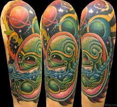 Maybe you would like to learn more about one of these? 64 Great Alien Tattoos On Shoulder