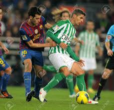 All information about real betis (laliga) current squad with market values transfers rumours player stats fixtures news. Salva Sevilla R Of Real Betis Vies With Sergio Busquets L Of Stock Photo Picture And Royalty Free Image Image 12073962