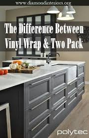 What Is The Difference Between Vinyl Wrap And Two Pack Diamond Interiors Vinyl Wrap Kitchen Kitchen Designs Layout Vinyl Wrap