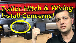 If you're towing just for the day and don't ever plan to tow again, you can pick up some adapters that replace the how you route the wires out of the light sockets and down to the hitch can be problematic. Trailer Hitch And Wiring Concerns Jeep Jl 2018 Wrangler Tow Hitch Youtube