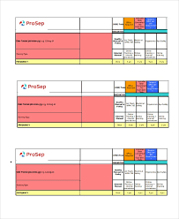 Our staff training matrix download allows you to keep your employees' training organised by giving you an 'at a glance' overview of the training carried out, which employees attended the training session and when the training needs to be refreshed. Excel Matrix Template 6 Free Excel Documents Download Free Premium Templates