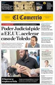 Grupo el comercio inicia campaña de donación por damnificados del sur. Newspaper El Comercio Peru Newspapers In Peru Wednesday S Edition April 5 Of 2017 Kiosko Net