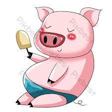 Cartoon Cute Pink Animal Piggy Pig Eating Ice Cream Png Images Psd Free Download Pikbest Pig holding a big flower clip art image for teachers, classroom lessons, educators, school, print, scrapbooking and more.