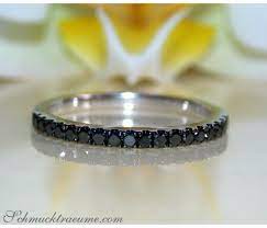Zarter Memory Ring Mit Schwarzen Diamanten Schmucktraume Com