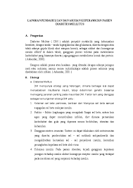 Laporan pendahuluan diabetes melitus a. Doc Laporan Pendahuluan Dan Asuhan Keperawatan Pasien Diabetes Mellitus Novie El Farah Academia Edu