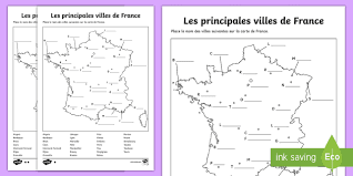 Découvrez le classement complet des villes classées par population. Feuille D Activites Differenciee Les Principales Villes De France