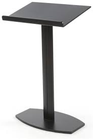 Podium For Floor With Pedestal Design Aluminum Black Church Stage Design Church Furniture Lecterns