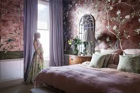 The great collection of lavender wallpaper for desktop, laptop and mobiles. Hanna Gurney De Gournay Badminton Wallpaper Master Bedroom Lilac Purlple Lavender Chinoiserie Wallpaper The Glam Pad