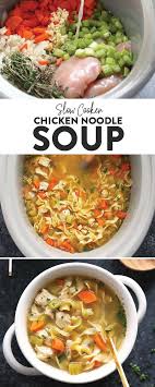 Slow Cooker Chicken Noodle Soup In 2020 Crockpot Recipes Slow Cooker Slow Cooker Chicken Noodle Soup Slow Cooker Soup
