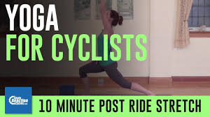 Yoga For Cyclists 10 Minute Post Ride Yoga Stretch Youtube Yoga For Cyclists Yoga Stretches Cyclist