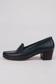 Free shipping both ways on loafers, navy, women from our vast selection of styles. Woman Loafers Handmade Navy Blue Mid Heel