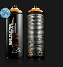 Montana Black Spray Paint In 102 Matte Colors