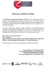 Federacion Peruana De Voleibol Dara Conferencia Sobre Caso De Mirtha Uribe Voleibol Federacion Peruanos