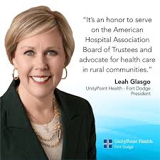 Leah Glasgo, President of UnityPoint Health