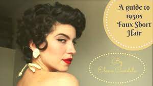 Indeed, with bigger but shorter hair, hat wearing was in sharp decline. 1950s Inspired Faux Short Hair Youtube