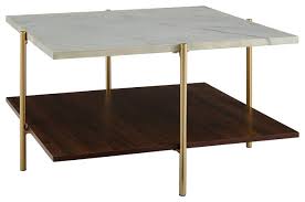 Shop for square coffee tables, square wood coffee tables, square glass coffee tables and square black coffee tables for less at walmart.com. 32 Modern Square Coffee Table Marble And Gold Contemporary Coffee Tables By Walker Edison Houzz