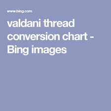 valdani thread conversion chart bing images punch needle