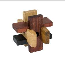 If you push cross grain you will split your cube. Wooden Box Puzzle Free The Ball From Cage