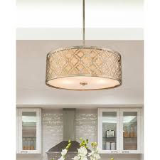 large distressed silver kitchen pendant