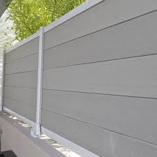 Lame En Composite Kyoto Coloris Gris Anthracite 15x176 Cm Separation Jardin Palissade Palissade Bois