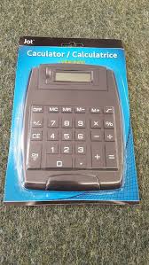 Jot Jumbo Key 8 Digit Display Desk Top Calculator Large Display Black Jot Jot Calculator Ebay