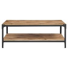 Create a stunning focal point in your rooms. Urban Industrial Angle Iron Wood Coffee Table Barnwood Saracina Home Target