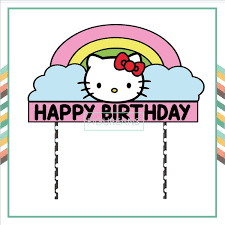 Ide download contoh undangan ulang tahun anak cdr stiker ultah little pony little pony akan semakin unik jika bingkisannya didesain dengan label sesuai dengan karakter favoritnya seperti label bertemakan hello undangan paperbag tas label stiker ultah anak tema hello kitty sms wa pin bb ddd spanduk banner backdrop custom tema spiderman shopee. Hello Kitty Hd Wallpaper Download Hello Kitty Cake Topper Banner