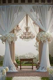White Chiffon Curtain Sheer Window Dressing Draping Home Dream Wedding Timeless Wedding Outdoor Wedding Ceremony