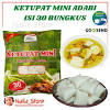 1 bag nona mini satay rice cake = 30 mini packs mini satay rice cake served with satay. 1