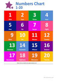 Millions of products, top brands: Numbers Charts 1 20 English Esl Worksheets For Distance Learning And Physical Classrooms