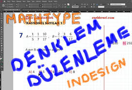 Word Yardimi Ile Mathtype Indesign Calismasinda Duzenleme Onerileri Ozeldersci 2020 Kitap Yazma Calisma Matematik