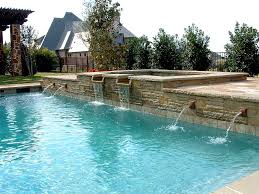 Swimming Pool Fountain Design Ideas In St Albert Swimming Pool Fountains Pool Fountain Pool Water Features