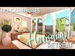 Bloxburg Hawaiian Retreat No Gamepasses House Build Youtube Cute House Building A House Tiny House Layout
