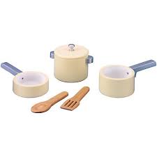 John Lewis Partners Wooden Pots And Pans Wooden Kitchen Toy Sets Pots And Pans
