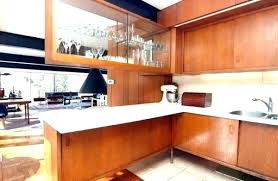 kitchen cabinets with sliding doors