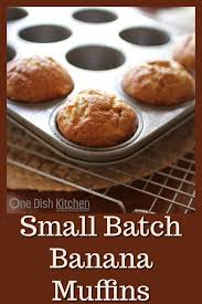 This Quick And Easy Banana Muffins Recipe Uses Only 2 Bananas To Make A Small Batch Of Muffin Banana Muffins Easy Banana Nut Muffin Recipe Banana Muffin Recipe
