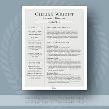 Elegant Resume Template Cv Template Cover Letter For Ms Word One Two Three Page Resume D Resume Template Cover Letter For Resume Resume Design Template