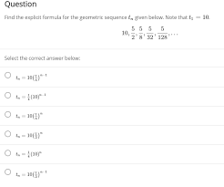 A lesson on the basics of arithmetic sequences: Answered Find The Explicit Formula For The Bartleby