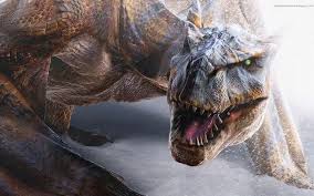 Monster Hunter Allwallpapersfree Blogspot Com Dinosaurs Watermarked Tigrex Wallpaper Dragon Realista Cazador De Monstruos Dragon De Fantasia